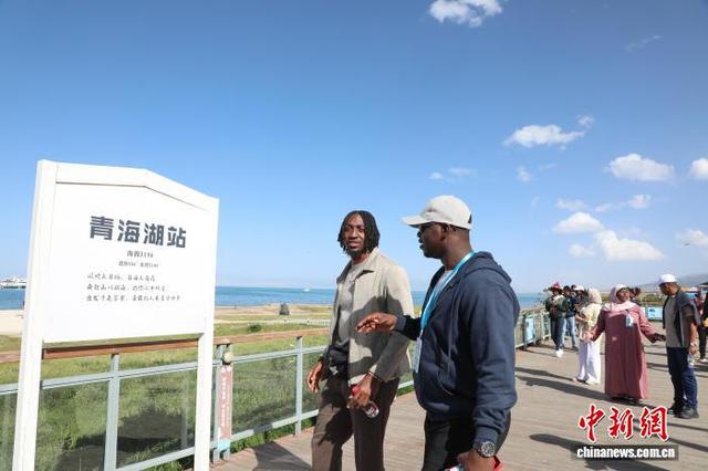 非洲青年在青海湖畔感受人与自然和谐共生