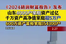 山东4000户家庭资产过亿 超5万户家庭资产过千万图片