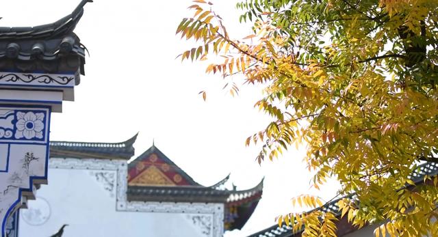 西冲玉带景区：徽派建筑与斑斓秋色的诗意交响