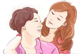 母亲给我的拥抱无比温暖图片