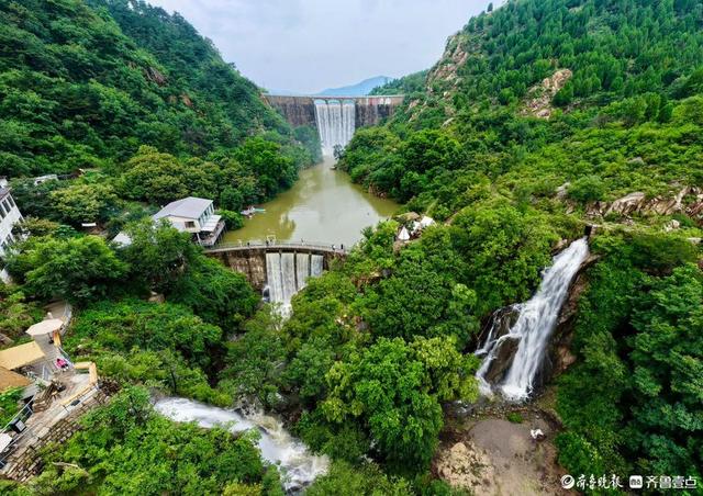 雨中俯瞰黄巢水库