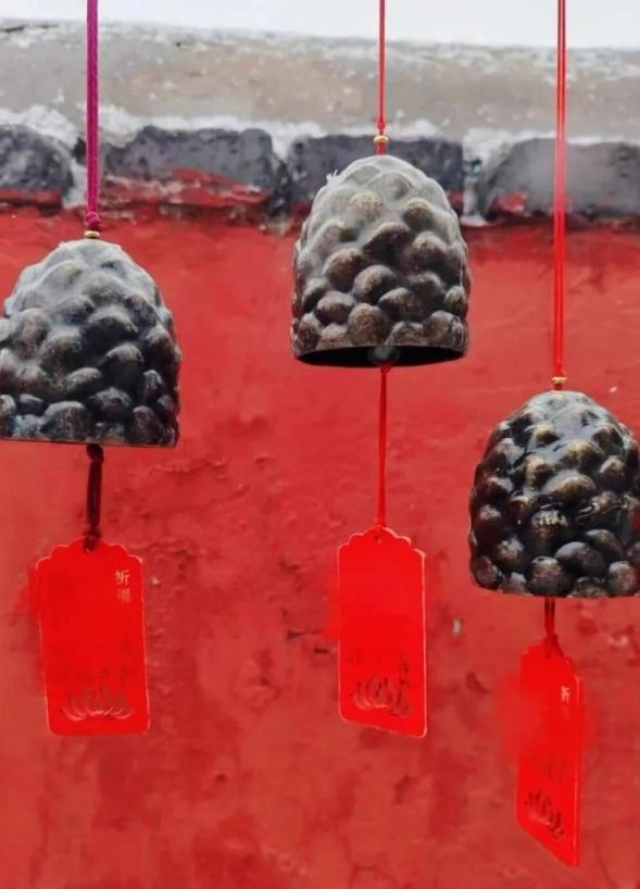 雪落千年古刹，别是一番诗情画意