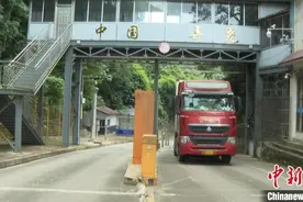 广西友谊关口岸弄尧通道首迎进口榴莲通关图片
