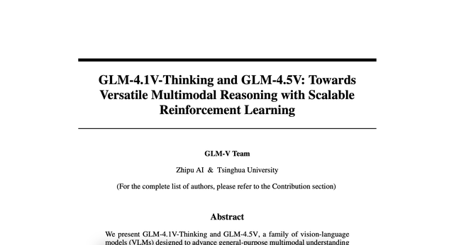 GLM-4.5V 是怎么炼成的