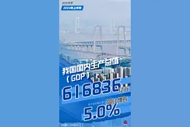 （图表·海报）数说中国·上半年经济数据丨2024年上半年我国国内生产总值（GDP）同比增长5.0%图片