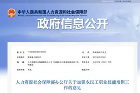 划重点！新业态、新生代……事关农民工技能培训的新政策来了图片