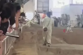 女子参观兵马俑抱孩子走进俑坑，当地回应：事发当天景区附近降雨，孩子淋雨后发烧抽搐，游客太多出不去 不得已为之图片