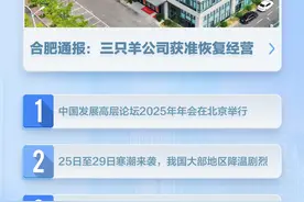 新闻8点见丨合肥通报“三只羊”整改情况；明起寒潮来袭图片