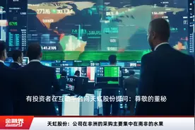 天虹股份：公司在非洲的采购主要集中在南非的水果视频封面