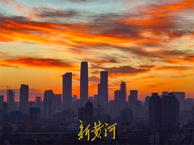 朝霞映泉城！请查收这份来自天空的绝美来信 | 新黄河AI音乐