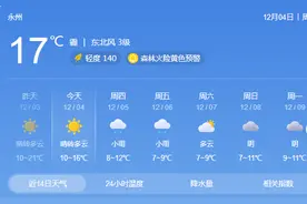 降温、降雨即将抵达永州！图片
