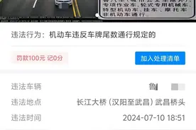 外地车辆误入长江大桥能免罚吗？交管回应图片