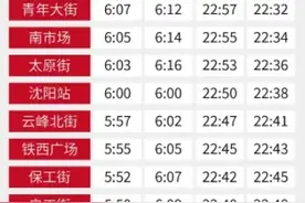 明天起，沈阳地铁末班车时间调整！各站最新首末车时刻表来了图片