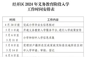 北京经开区：学区内实行就近入学，登记地址“6年一学位”图片