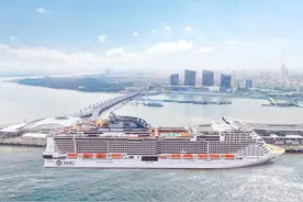MSC荣耀号今日重返中国大陆地区开启首航，今年春夏季共有25个航次图片