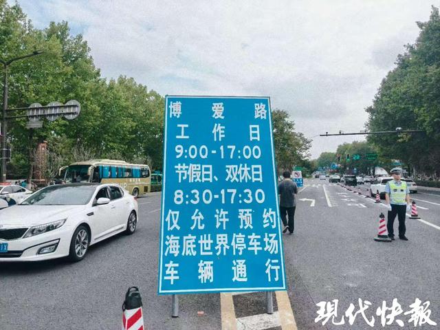 南京梧桐大道“无车”首日实探：接驳站点“车等人”，公交进景区最实惠便捷