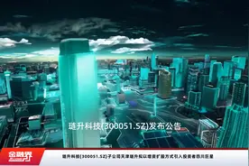 琏升科技(300051.SZ)子公司天津琏升拟以增资扩股方式引入投资者四川巨星视频封面