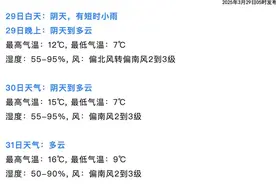 武汉这个周末有点冷！别慌，升温就在下周图片