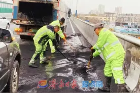 快速处理，高架路应急保障见证机扫“温度与速度”图片