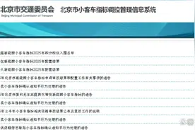 【最新消息】北京市新能源小客车指标2025年配置结果和积分排序入围名单—>图片