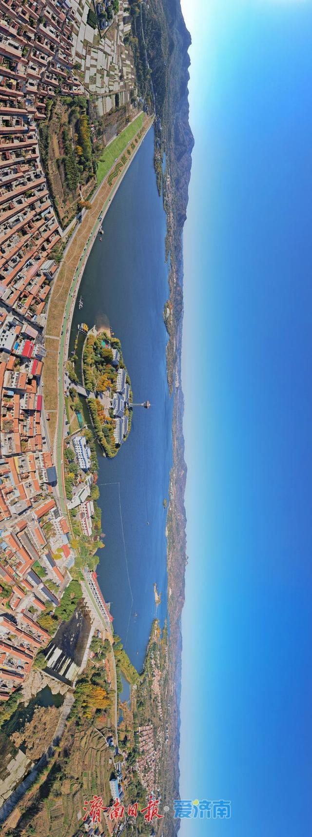 一年四季 泉在济南丨初冬雪野湖 “颜值” 在线 天蓝湖碧引客来