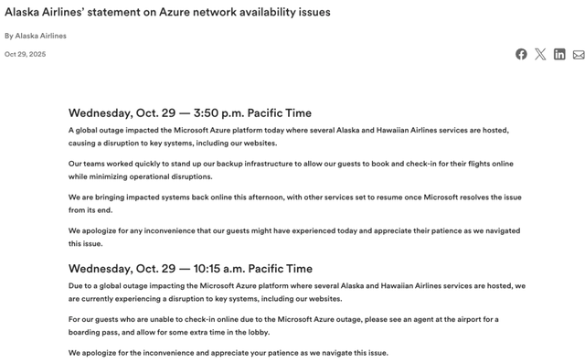 大半个互联网又崩了！全球第二大云突然宕机，只因微软的一次错误配置
