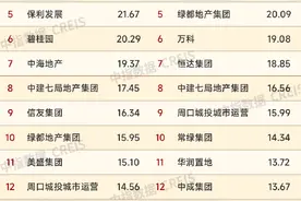 河南1～7月房地产企业销售业绩TOP20出炉 | 名单图片