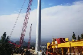 湖南单体最大风电项目全容量并网图片