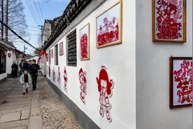 年味in青浦丨金泽古镇年味溢，红火年画里来迎新春~图片