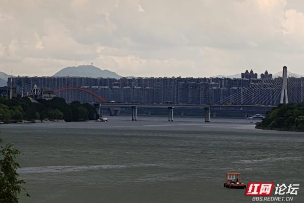 漫步湘江景：城市景观的明暗写意画