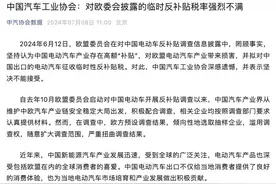 反对声持续高涨！中汽协：对欧委会披露的临时反补贴税率强烈不满图片