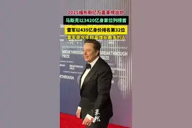 2025福布斯富豪榜出炉：马斯克位列榜首，雷军第32位（九派新闻）图片