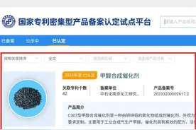 南化研究院“甲醇合成催化剂”通过首批国家专利密集型产品认定图片