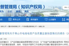 关于广东省佛山市电线电缆产品质量监督抽查情况的通告（2023年第40号）图片