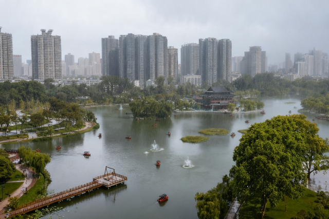 周末必打卡！西安4个雨天氛围感公园→