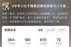 突然火了！80后的他中专学历，靠“捏脚”成高层次人才，获125万元买房补贴图片