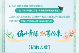 农业银行河南省分行公开招聘！名额235人图片