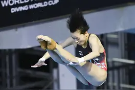 世界泳联跳水世界杯柏林站：全红婵女子10米台夺冠图片