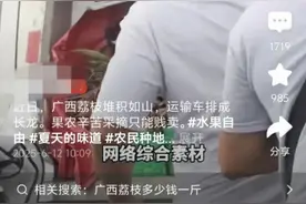 “广西灵山荔枝堆积如山，只能贱卖”？图片