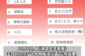 “i人/e人”“显眼包”等词上榜，2023年10大网络流行语出炉图片