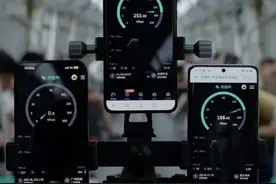 网友地铁实测苹果和华为5G网络 iPhone 5G网络0Mbps图片