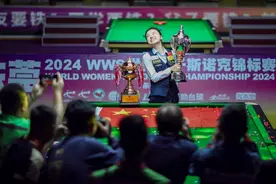 斯诺克英锦赛三连胜！东莞选手白雨露创造历史性纪录图片