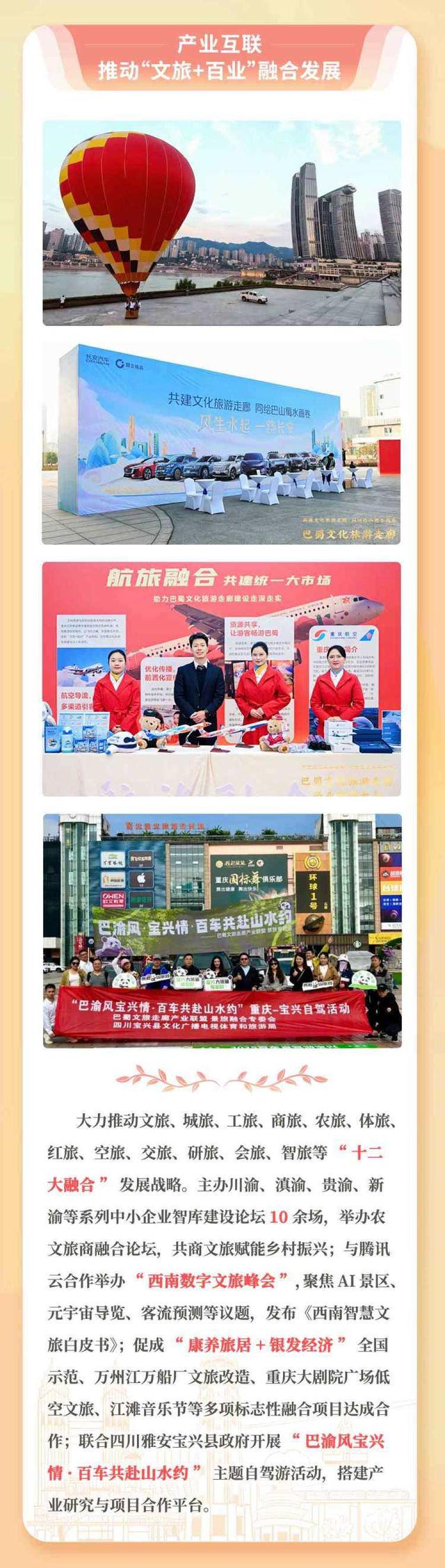 重庆文旅集团：推动巴蜀文化旅游走廊建设“十大成果”