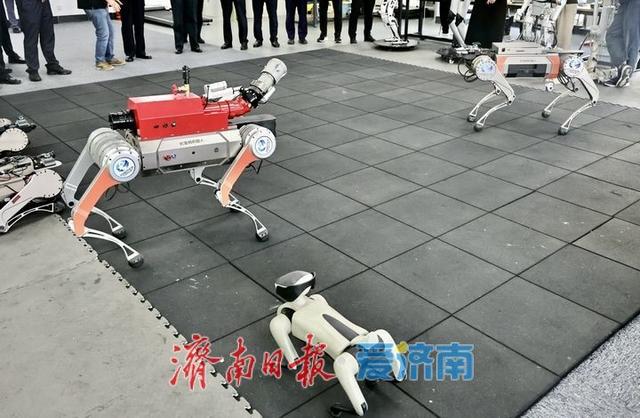 “济南造”机器人加速奔跑