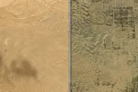 卫星图看中国10年治沙前后对比图片