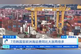 韩国至欧洲海运费同比大涨两倍多！出口企业面临巨大挑战→图片