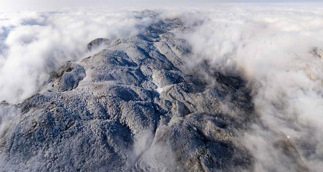 大围山雪景