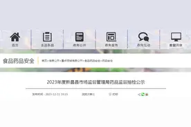 2023年度浙江省新昌县市场监督管理局药品监督抽检公示图片