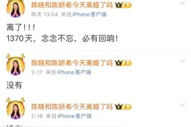 八卦||从浓情蜜意到不再相见，陈晓陈妍希离婚之谜图片