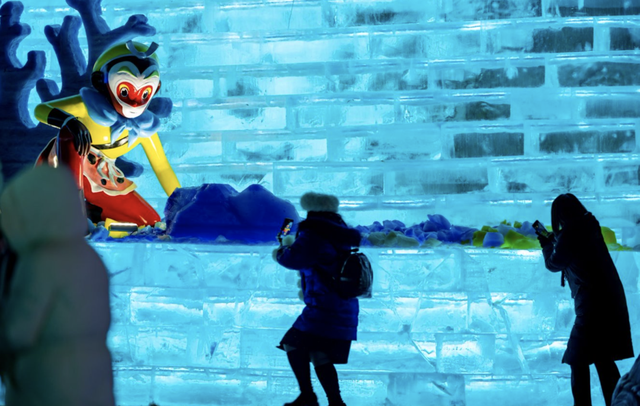 延庆双灯会｜冰雕不眠，龙庆峡被光唤醒！